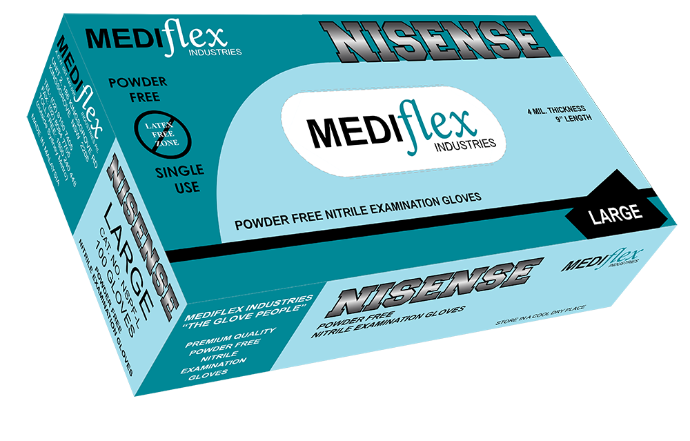 Nisense Powder Free Nitrile Gloves - Mediflex Industries